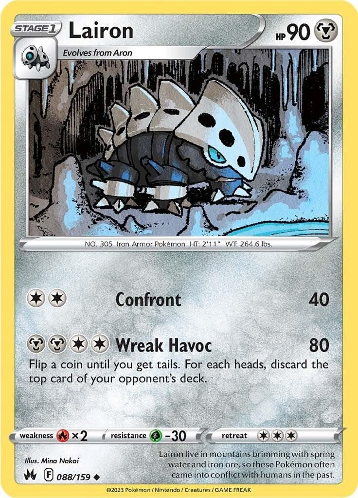 Lairon #88 — Pokemon Crown Zenith