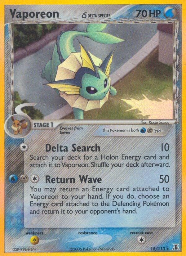 Vaporeon #18 — Pokemon Delta Species
