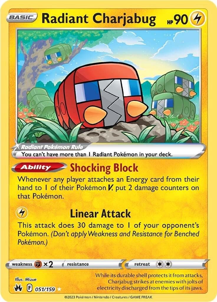 Radiant Charjabug #51 — Pokemon Crown Zenith