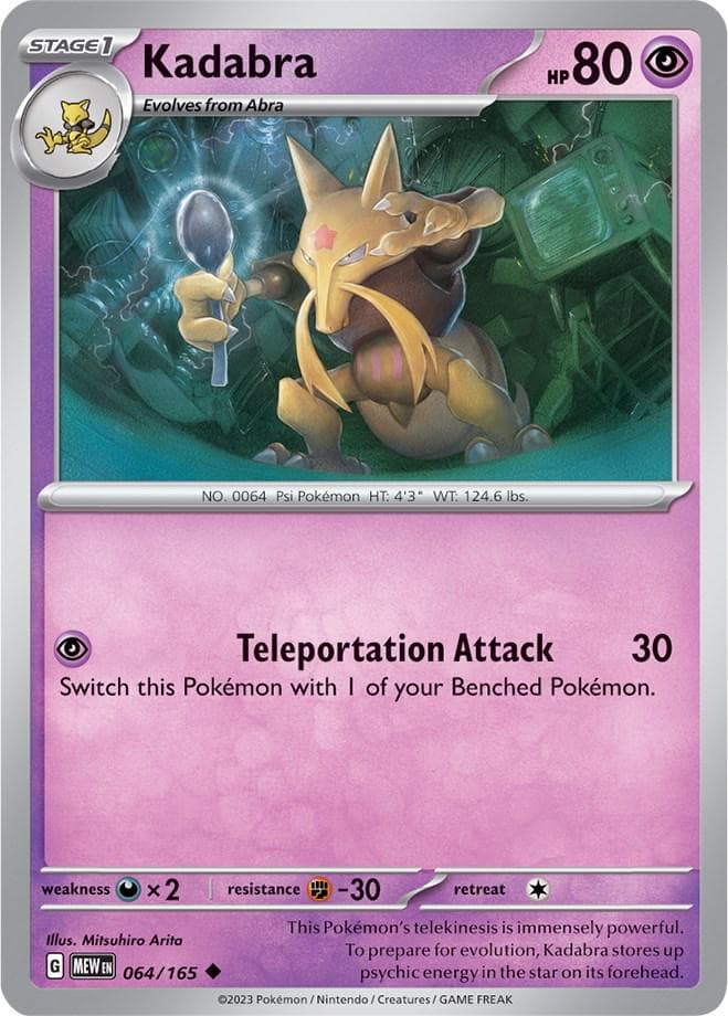 Kadabra #64 — Pokemon Scarlet & Violet 151