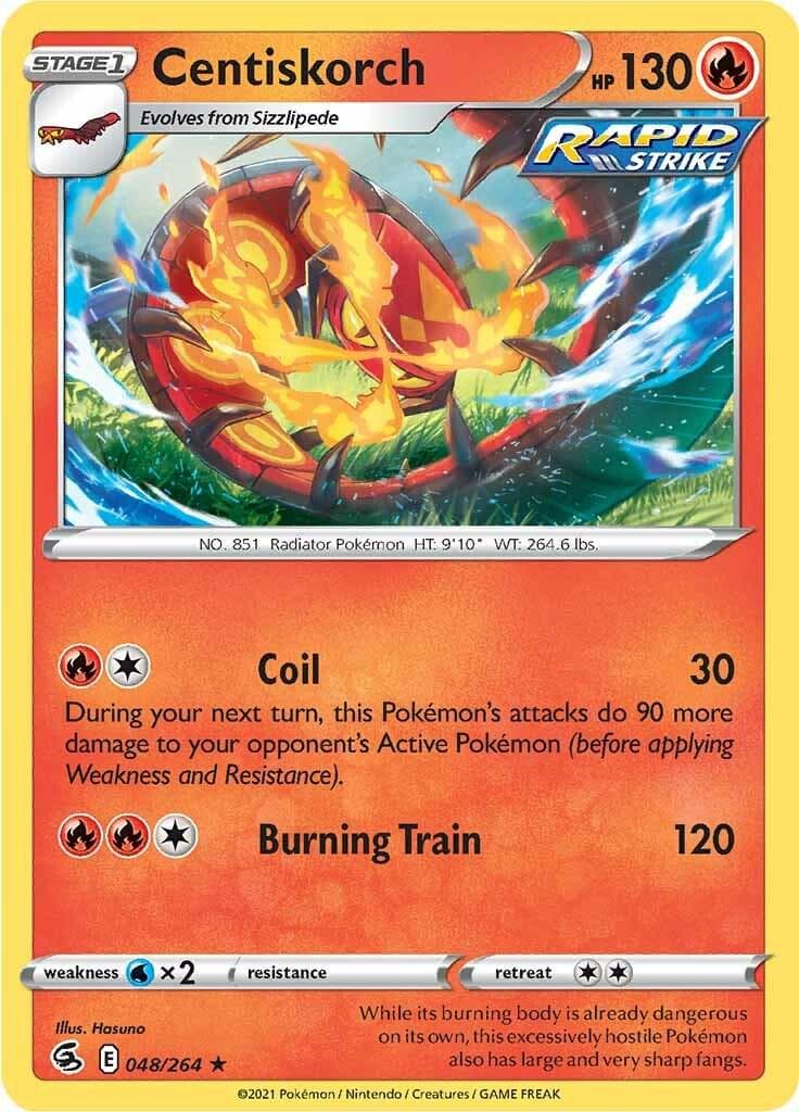 Centiskorch #48 — Pokemon Fusion Strike