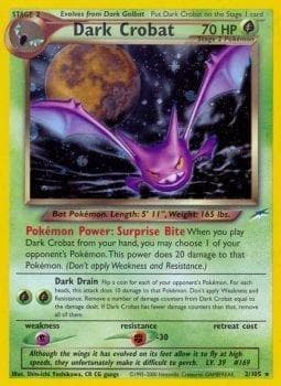 Dark Crobat #2 — Pokemon Neo Destiny