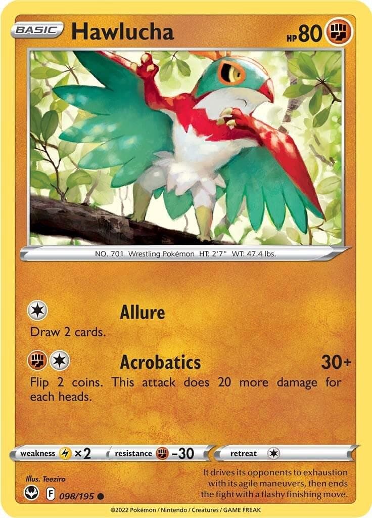 Hawlucha #98 — Pokemon Silver Tempest