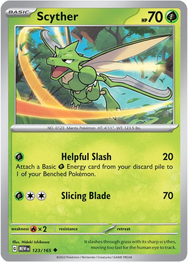 Scyther #123 — Pokemon Scarlet & Violet 151