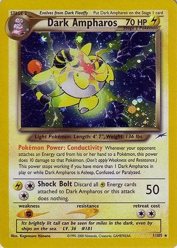 Dark Ampharos #1 — Pokemon Neo Destiny