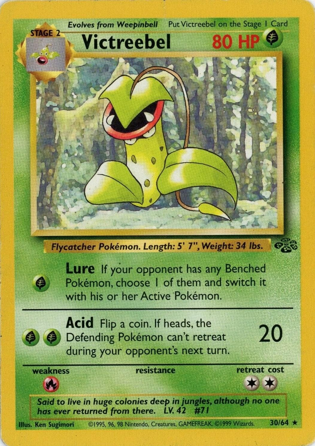 Victreebel #30 — Pokemon Jungle
