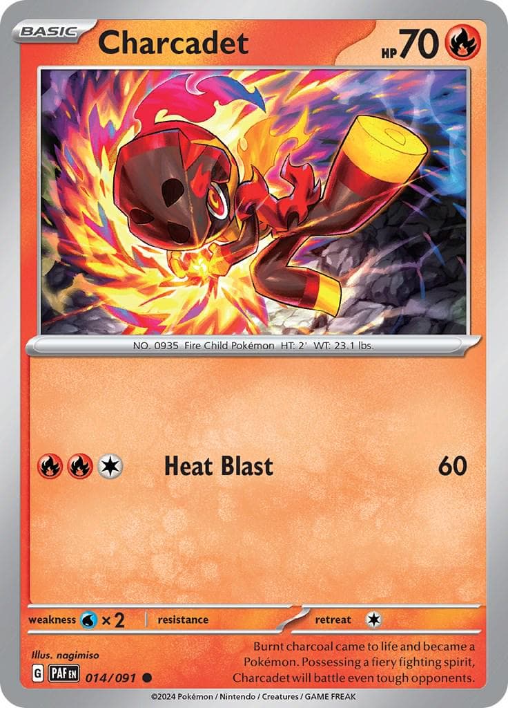 Charcadet #14 — Pokemon Paldean Fates