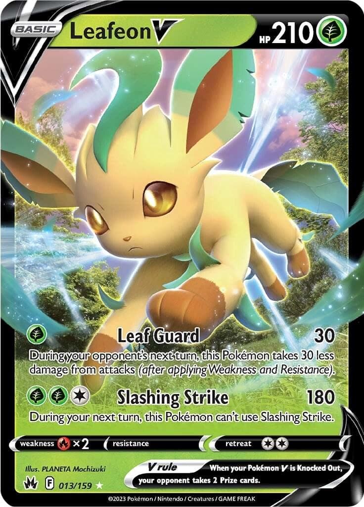 Leafeon V #13 — Pokemon Crown Zenith