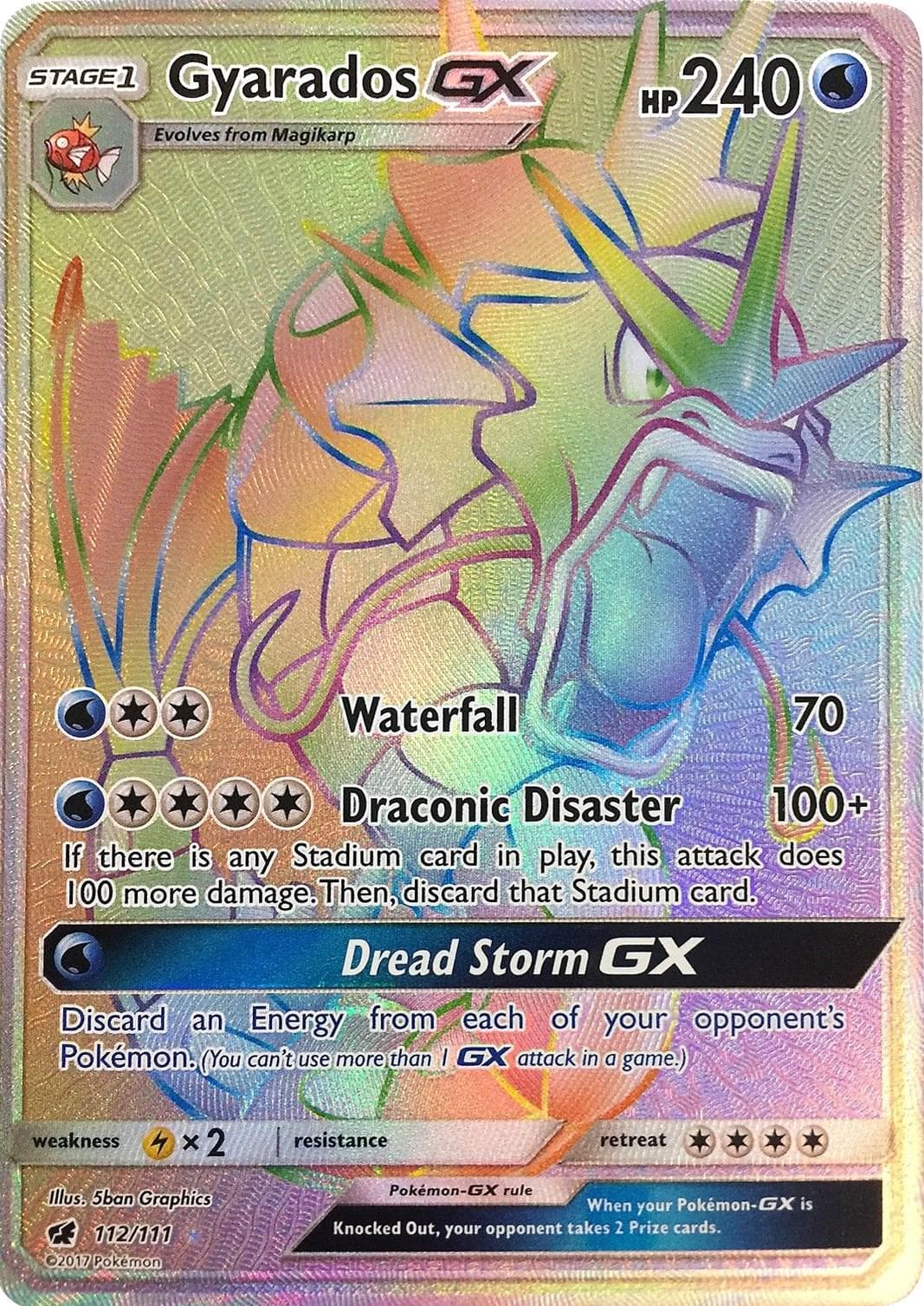 Gyarados GX #112 — Pokemon Crimson Invasion