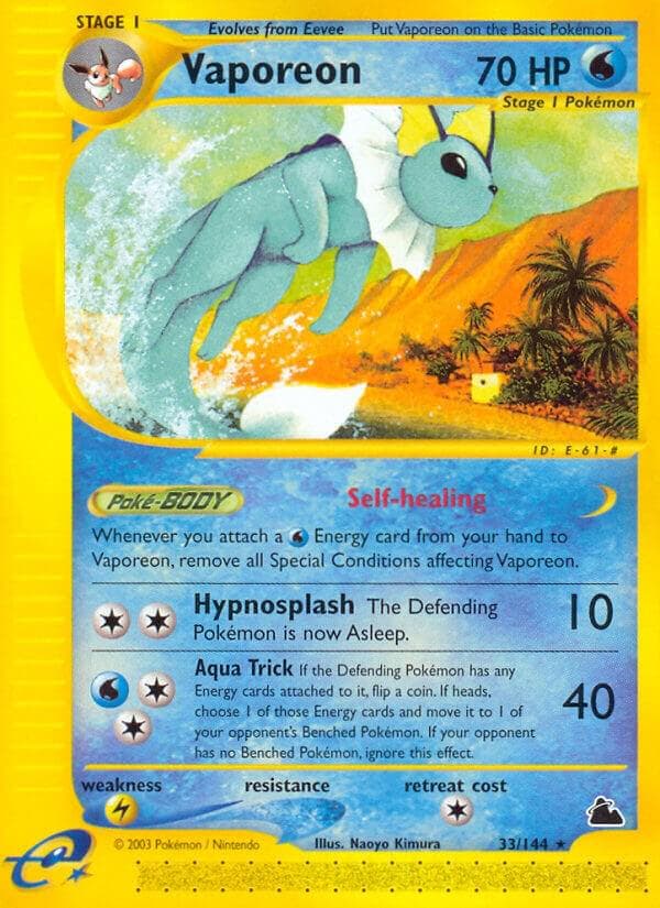 Vaporeon #33 — Pokemon Skyridge