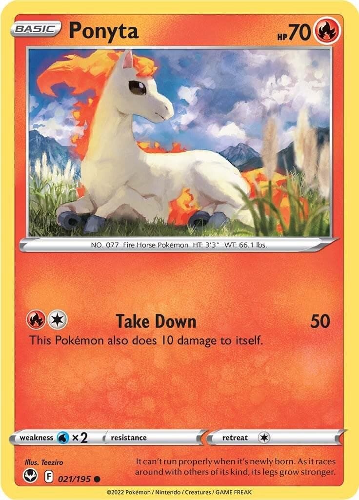Ponyta #21 — Pokemon Silver Tempest