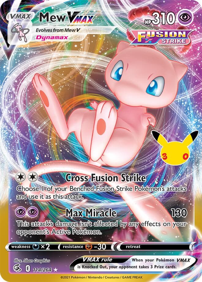 Mew VMAX #114 — Pokemon 30th Celebration