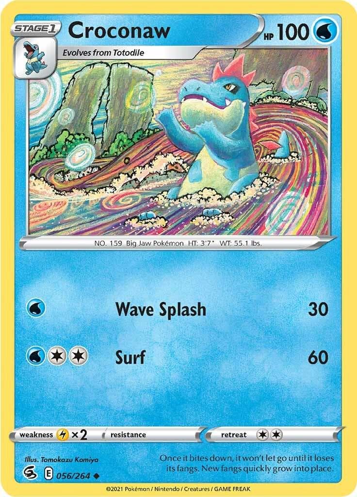 Croconaw #56 — Pokemon Fusion Strike
