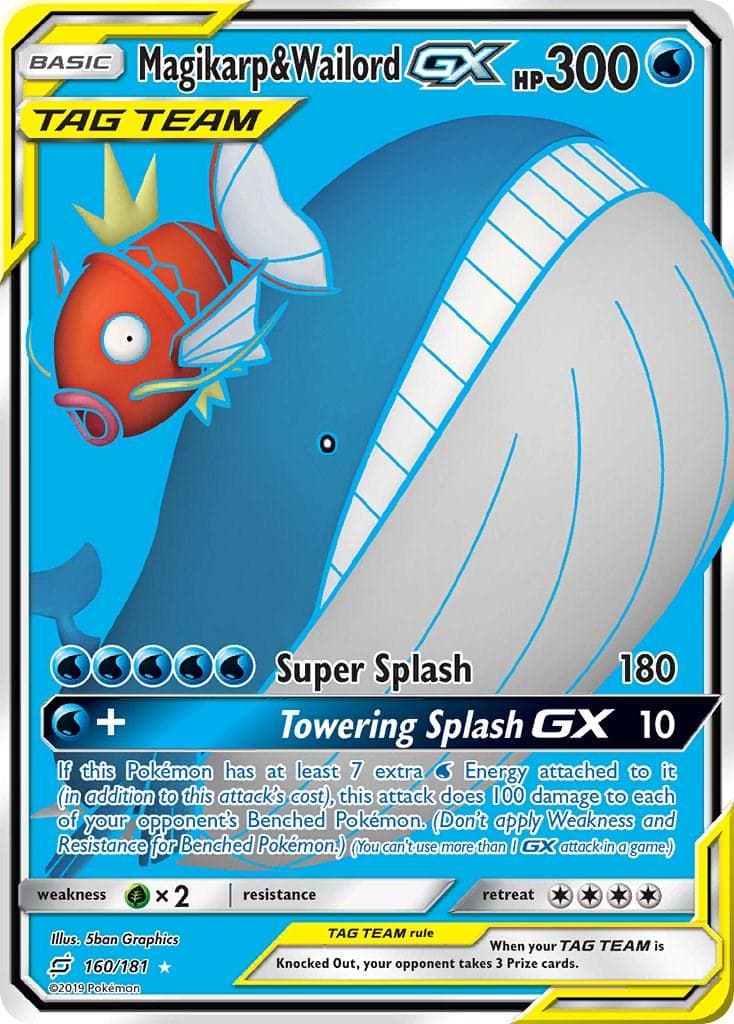 Magikarp & Wailord GX #160 — Pokemon Team Up