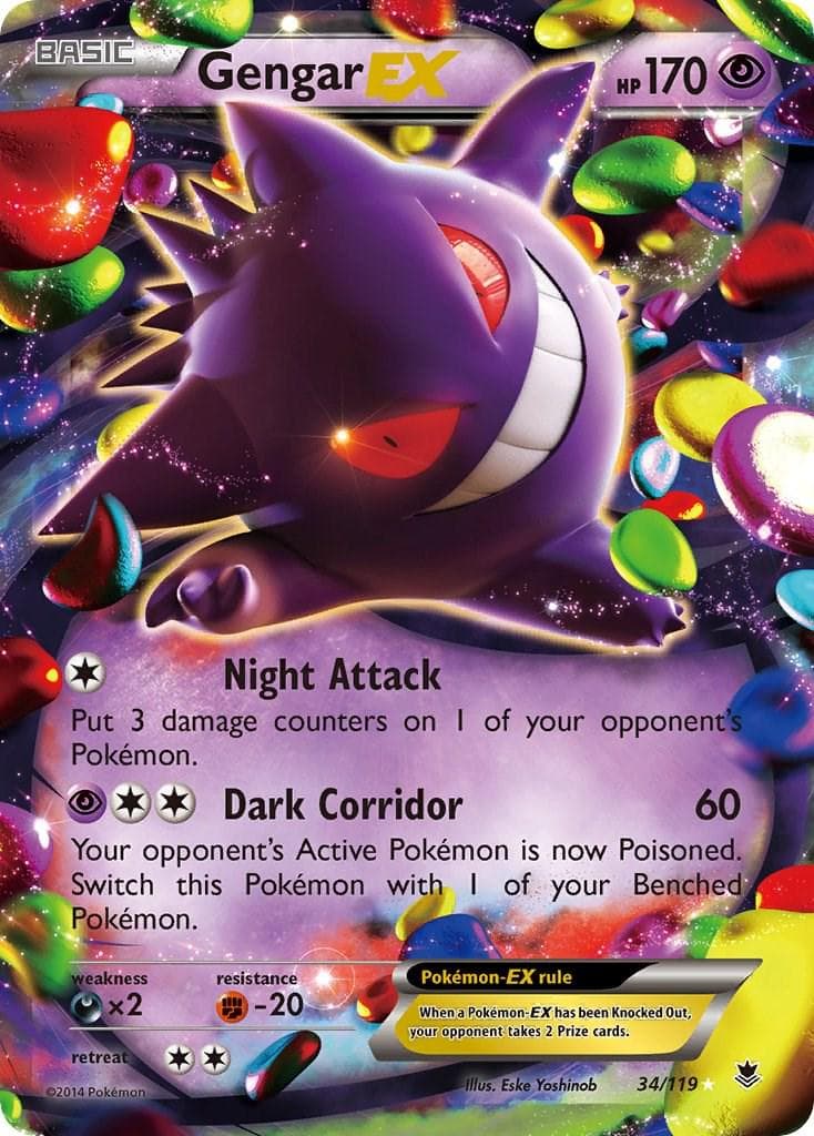 Gengar EX #34 — Pokemon Phantom Forces