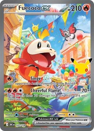 Fuecoco ex #147 — Pokemon 30th Celebration