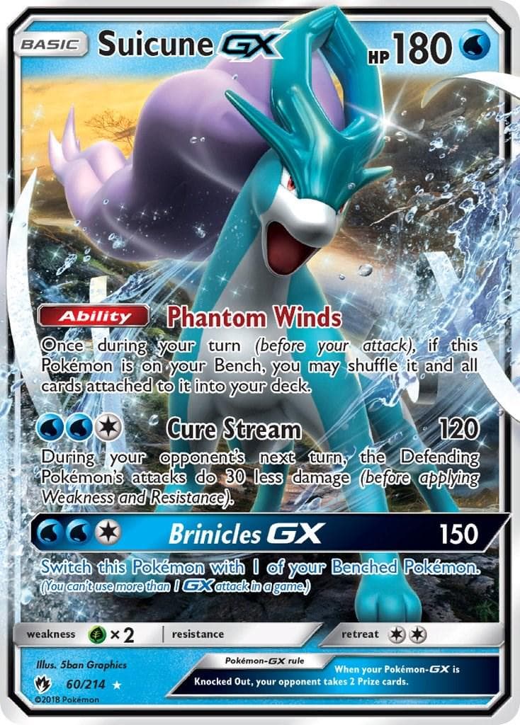 Suicune GX #60 — Pokemon Lost Thunder