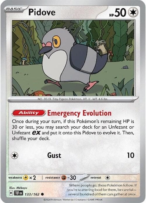 Pidove #133 — Pokemon Temporal Forces