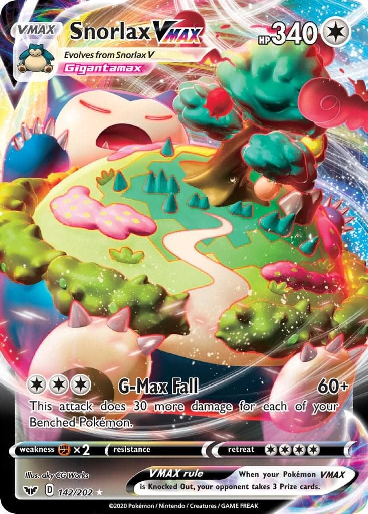 Snorlax Vmax #142 — Pokemon Sword & Shield