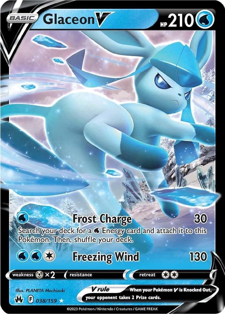 Glaceon V #38 — Pokemon Crown Zenith