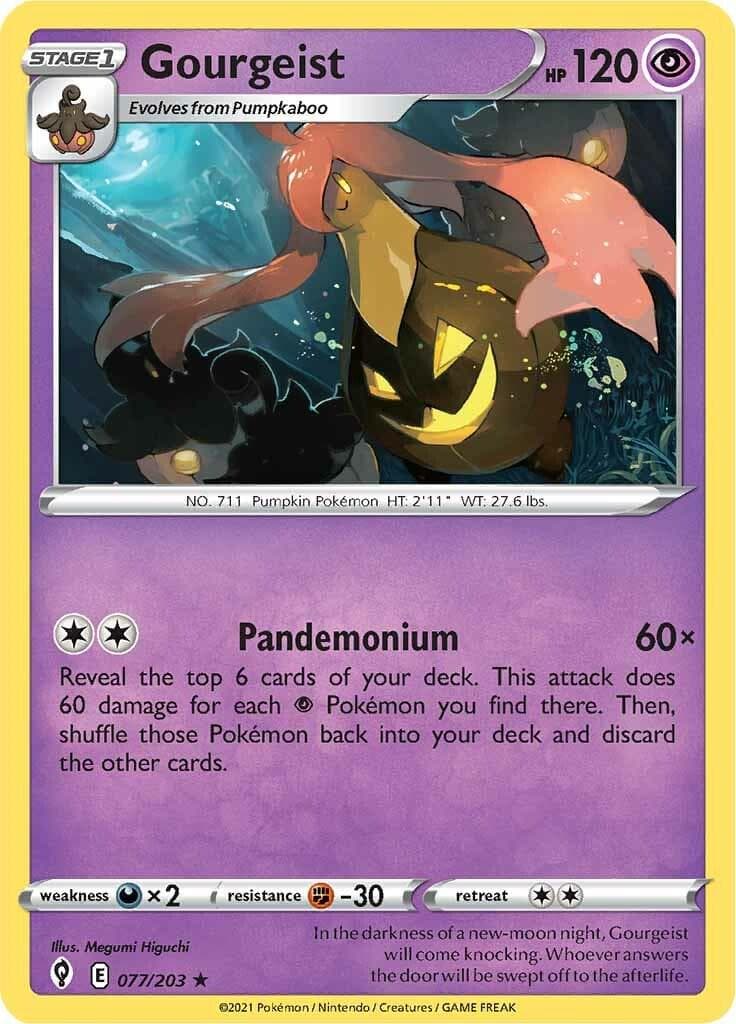 Gourgeist #77 — Pokemon Evolving Skies
