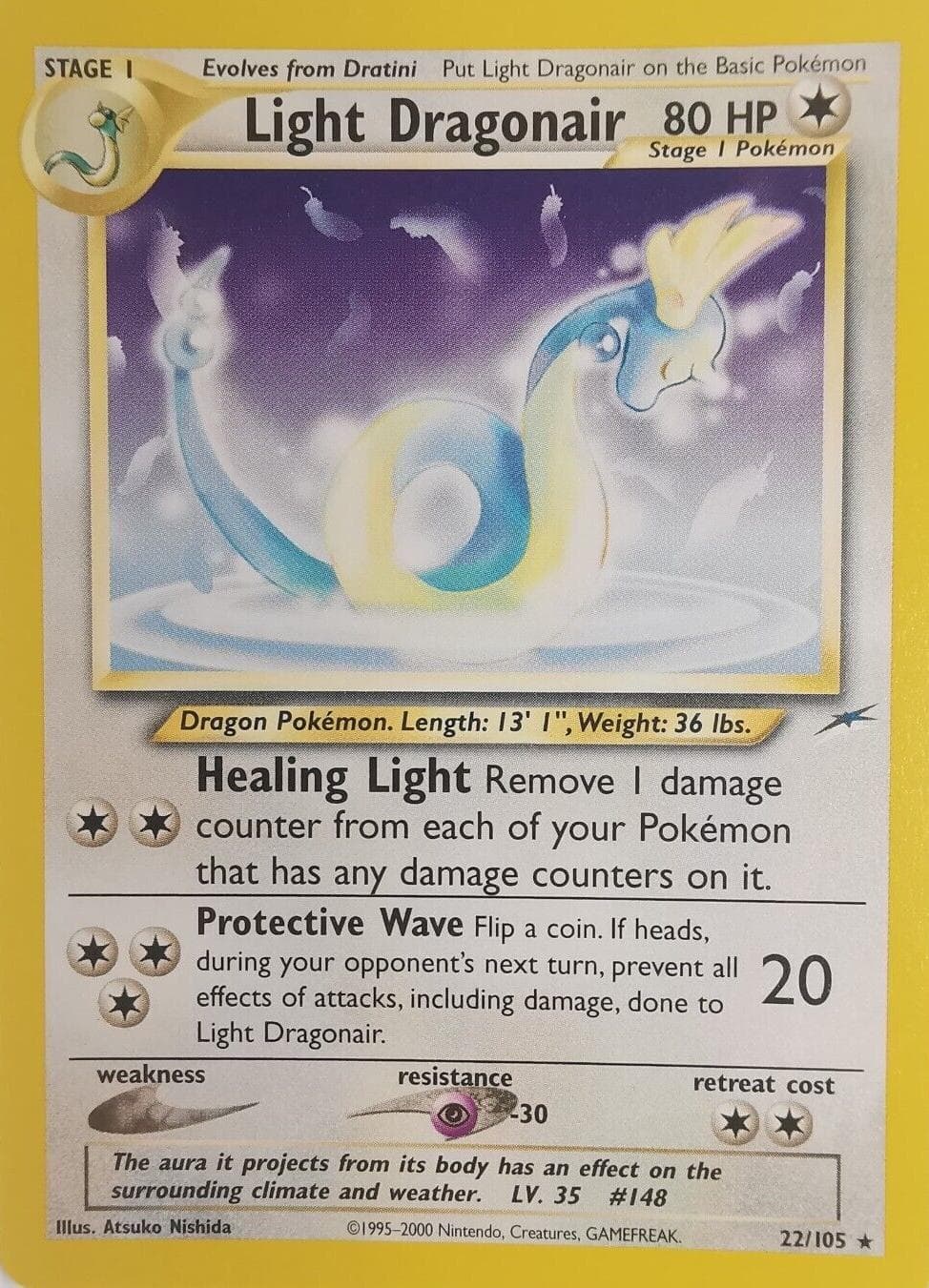 Light Dragonair #22 — Pokemon Neo Destiny