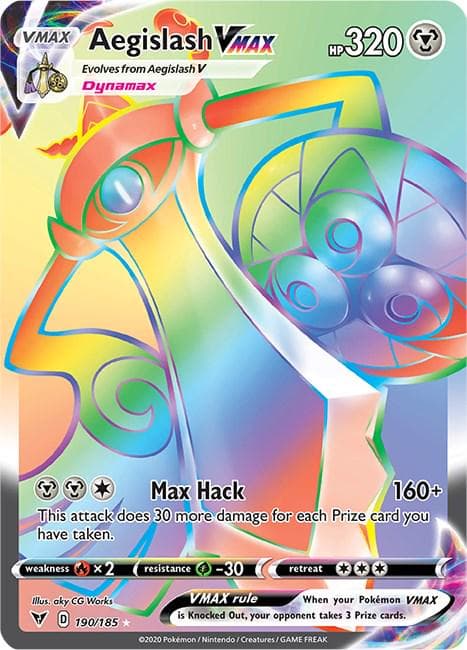 Aegislash VMAX #190 — Pokemon Vivid Voltage
