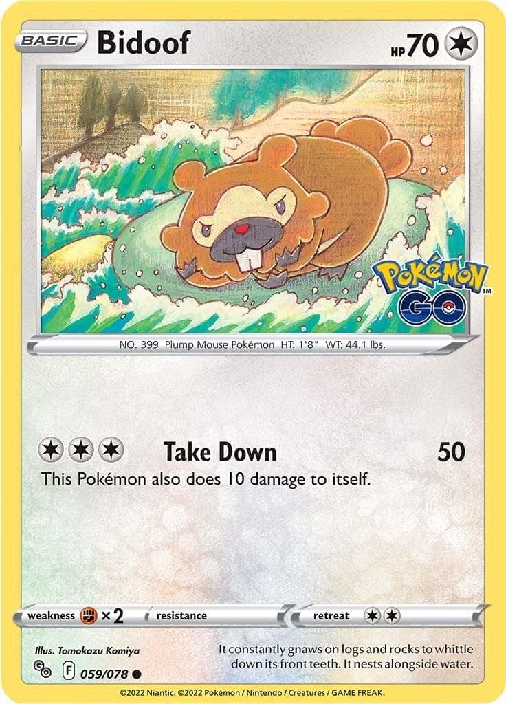 Bidoof #59 — Pokemon Go