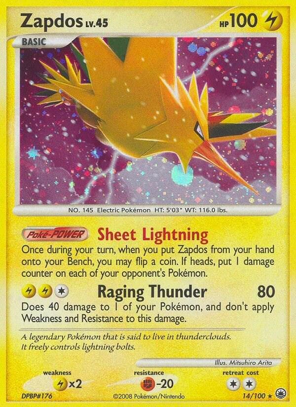 Zapdos #14 — Pokemon Majestic Dawn