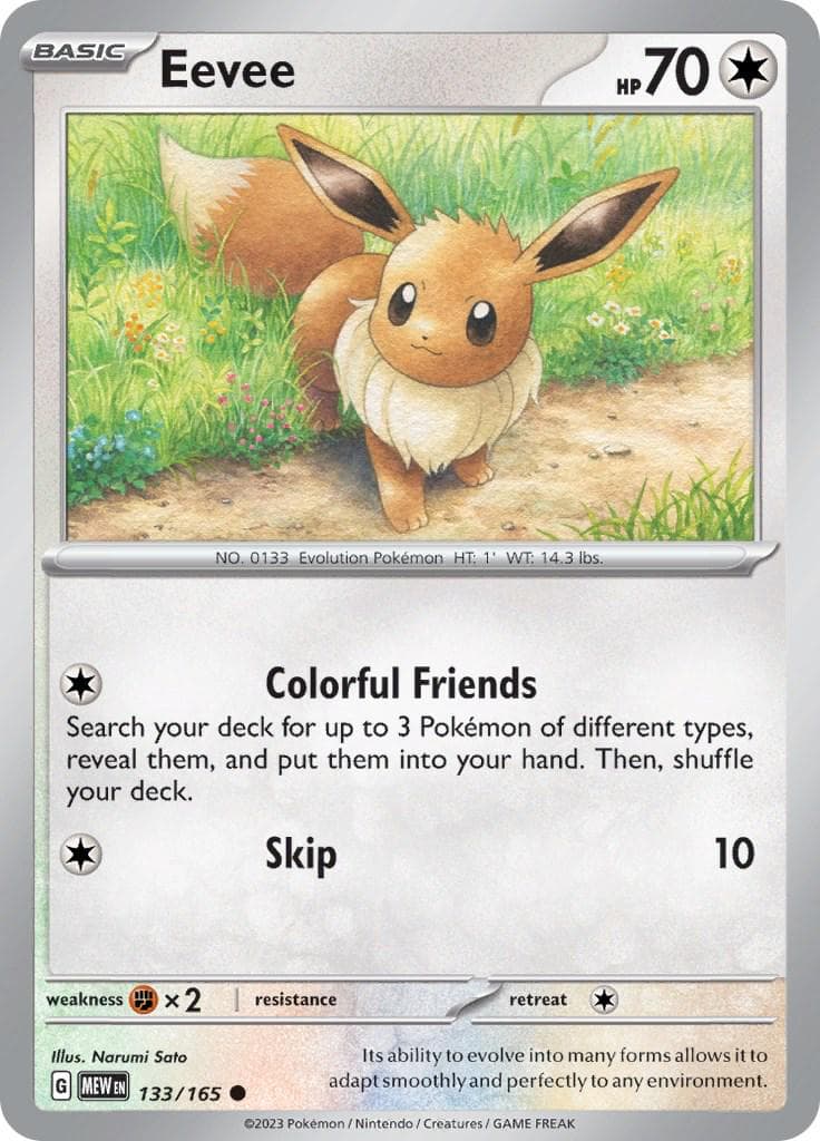 Eevee #133 — Pokemon Scarlet & Violet 151