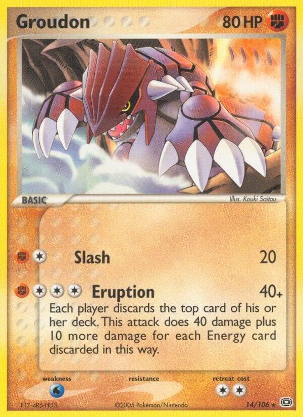 Groudon #14 — Pokemon Emerald