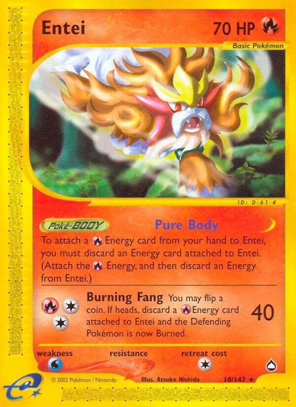 Entei #10 — Pokemon Aquapolis