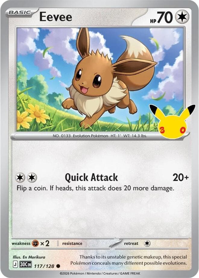 Eevee #117 — Pokemon 30th Celebration