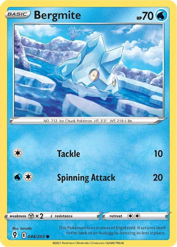 Bergmite #44 — Pokemon Evolving Skies
