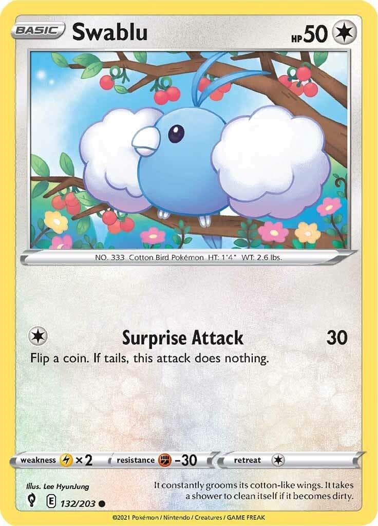 Swablu #132 — Pokemon Evolving Skies