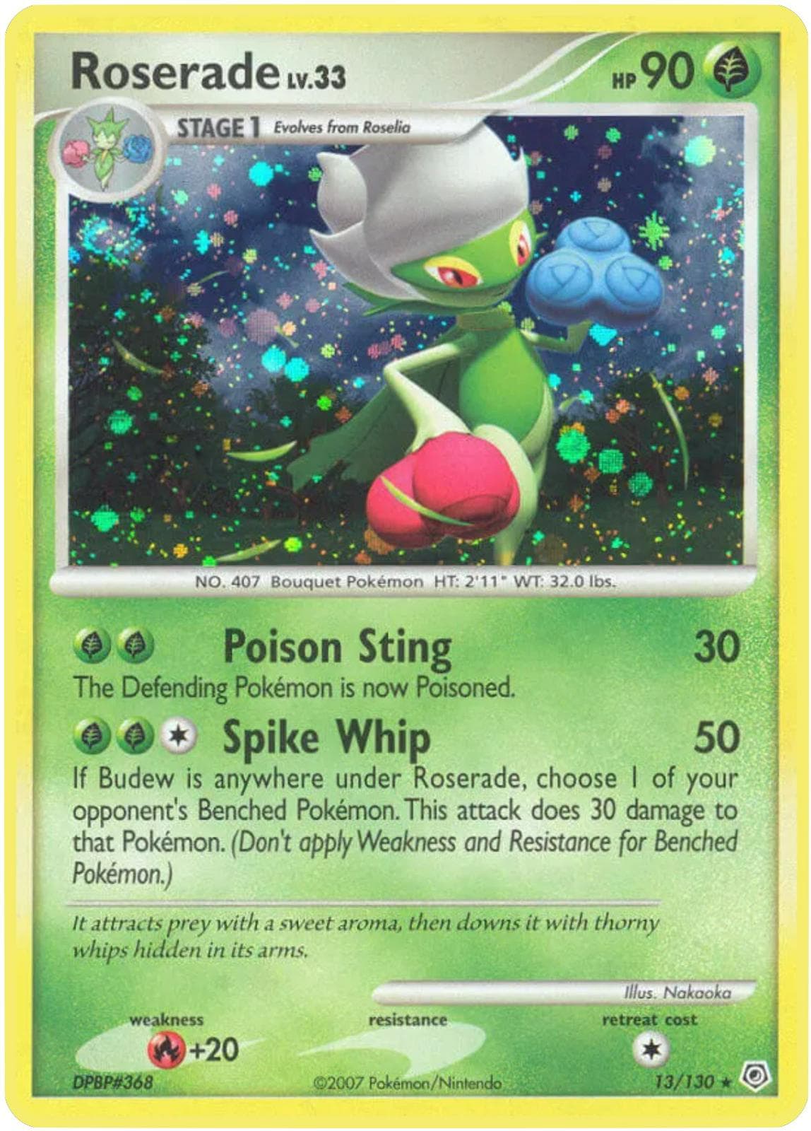 Roserade #13 — Pokemon Diamond & Pearl