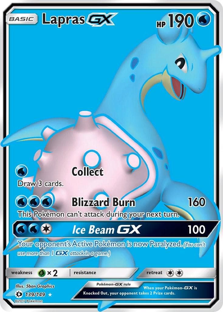 Lapras Gx #139 — Pokemon Sun & Moon