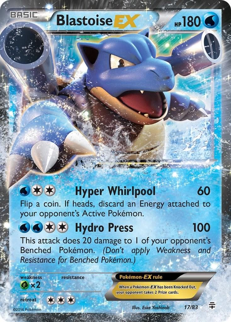 Blastoise EX #17 — Pokemon Generations