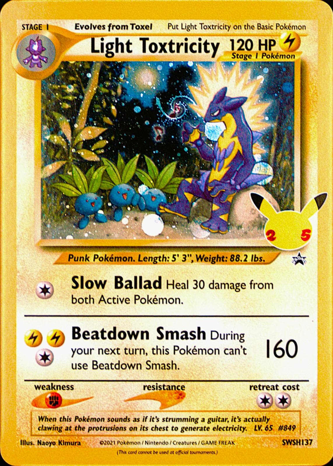 Light Toxtricity #SWSH137 — Pokemon Celebrations