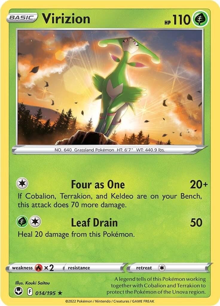 Virizion #14 — Pokemon Silver Tempest