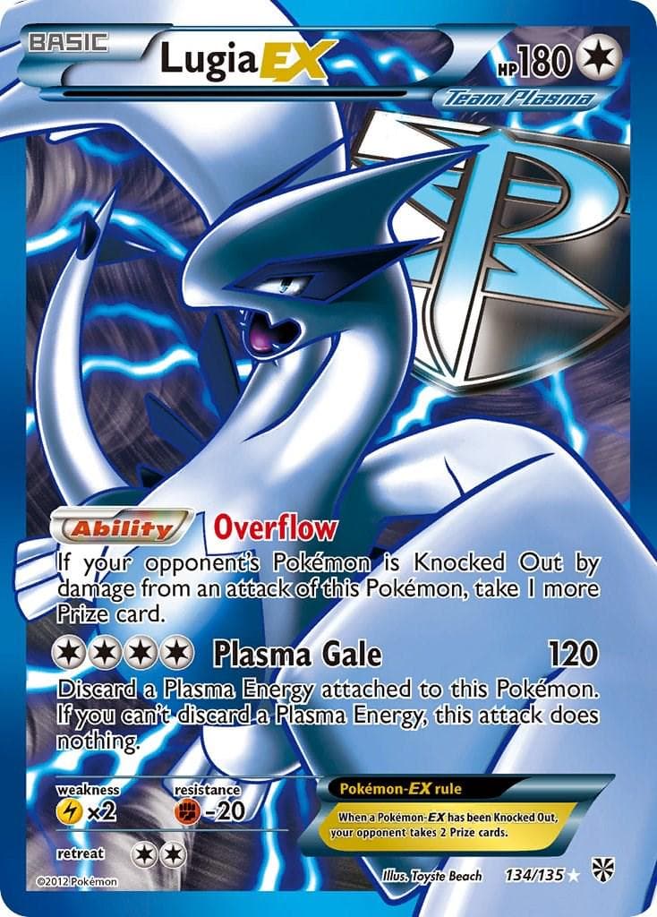 Lugia EX #134 — Pokemon Plasma Storm