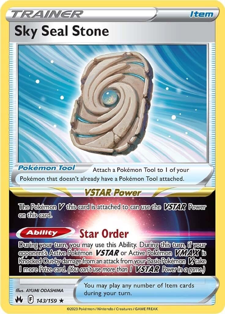 Sky Seal Stone #143 — Pokemon Crown Zenith