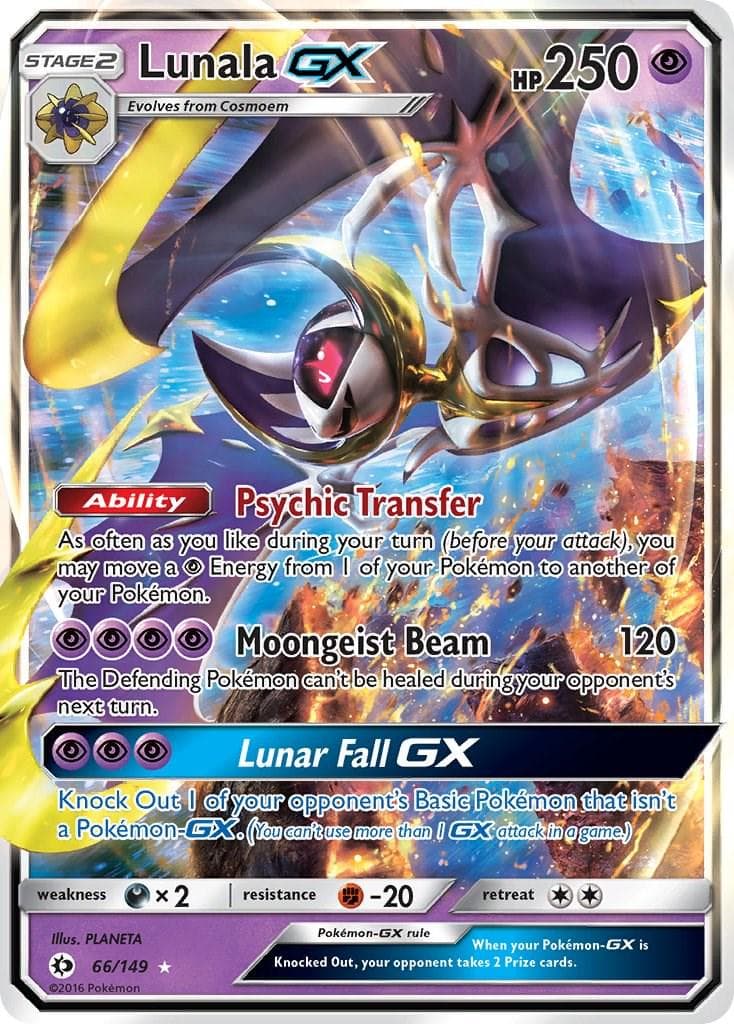 Lunala GX #66 — Pokemon Sun & Moon