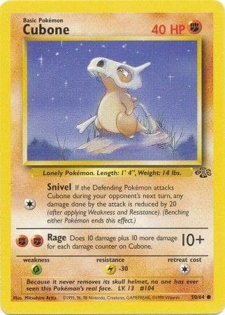 Cubone #50 — Pokemon Jungle