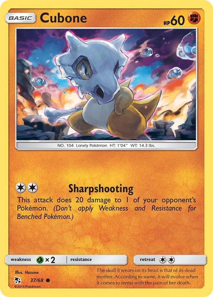 Cubone #37 — Pokemon Hidden Fates