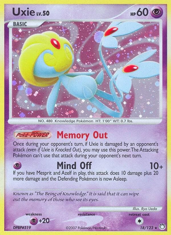 Uxie #18 — Pokemon Mysterious Treasures
