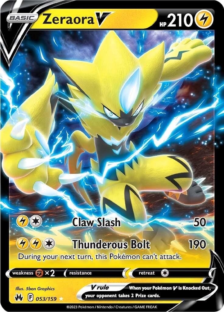 Zeraora V #53 — Pokemon Crown Zenith
