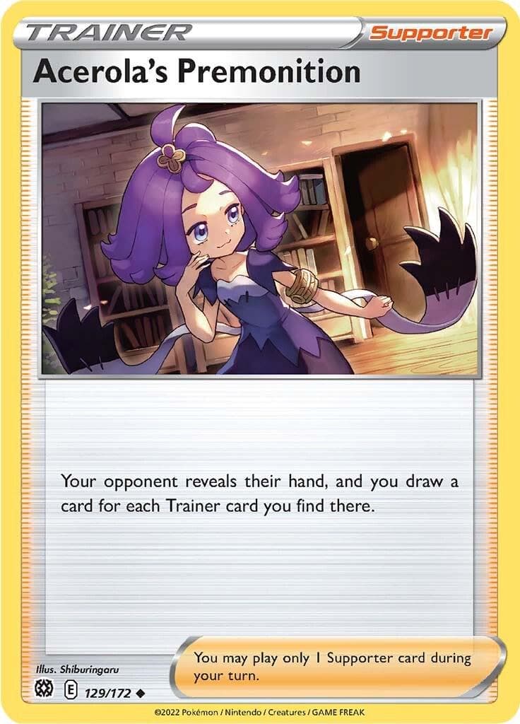 Acerola's Premonition #129 — Pokemon Brilliant Stars