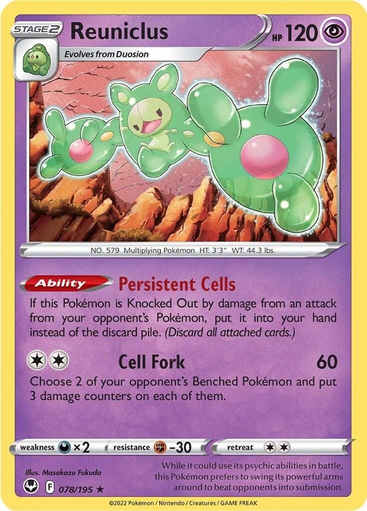 Reuniclus #78 — Pokemon Silver Tempest