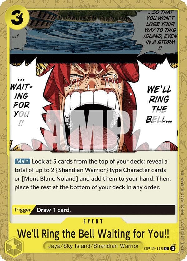 We'll Ring the Bell Waiting for You!! OP12-116 — One Piece Legacy of the Master